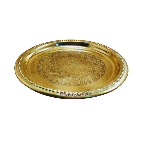 NEO_CLASSIC_Brass_Pooja_Thali_8_Inch_|_Handcrafted_Engraved_Brass_Puja_Plate_for_Aarti,_Home_Temple,_Diwali,_Festivals_&_Religious_Ceremonies