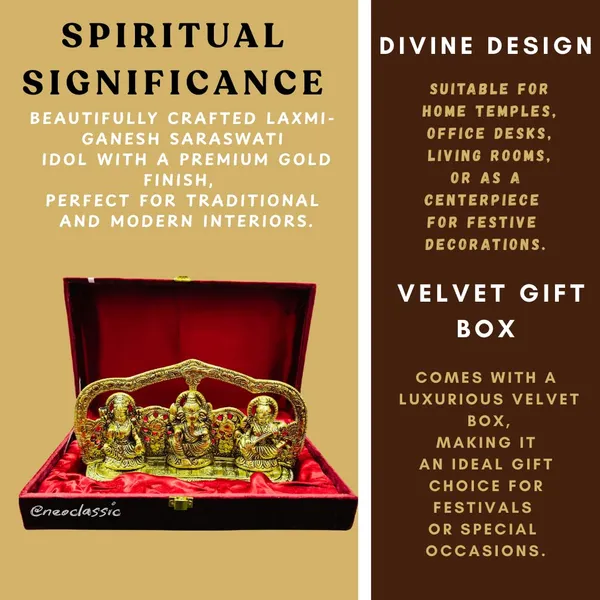 NEO_CLASSIC_Laxmi_Ganesh_Saraswati_Metal_Murti_Idol_|_Diwali_Decoration_Showpiece_|_Home_&_Office_Decor_Gift_Set