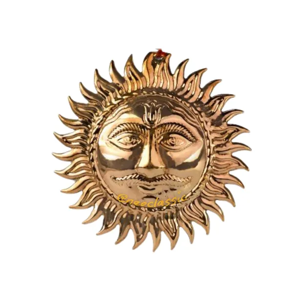 NEO_CLASSIC_Pure_Copper_Suraj_Wall_Hanging_|_Handmade_Sun_Face_Wall_Décor_for_Home,_Temple_&_Entrance_|_Traditional_Vastu_Copper_Wall_Art_|_3_Inch