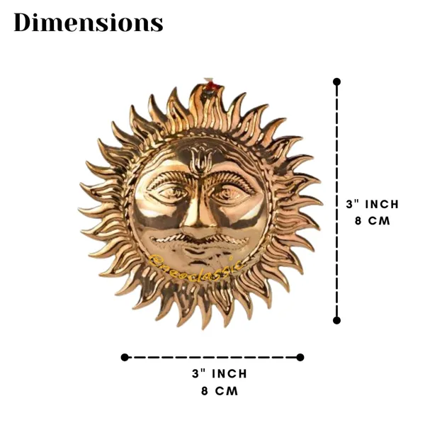 NEO_CLASSIC_Pure_Copper_Suraj_Wall_Hanging_|_Handmade_Sun_Face_Wall_Décor_for_Home,_Temple_&_Entrance_|_Traditional_Vastu_Copper_Wall_Art_|_3_Inch