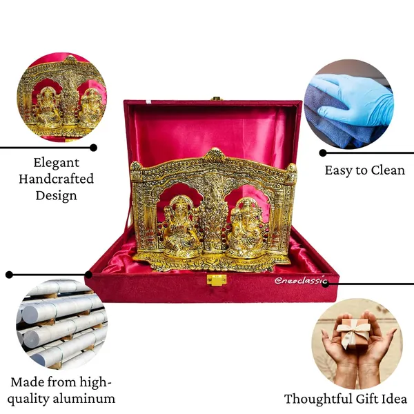 NEO_CLASSIC_Laxmi_Ganesh_Metal_Idol_with_Red_Velvet_Box_–_Lakshmi_Ganpati_Murti_for_Home_&_Pooja_Room