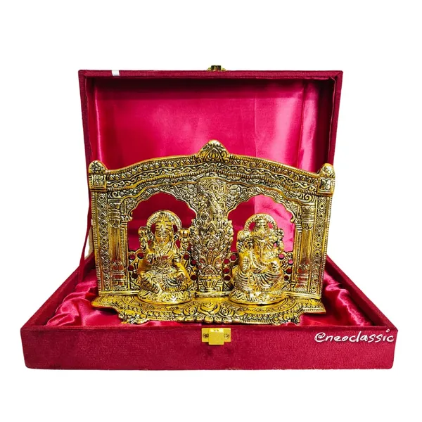 NEO_CLASSIC_Laxmi_Ganesh_Metal_Idol_with_Red_Velvet_Box_–_Lakshmi_Ganpati_Murti_for_Home_&_Pooja_Room