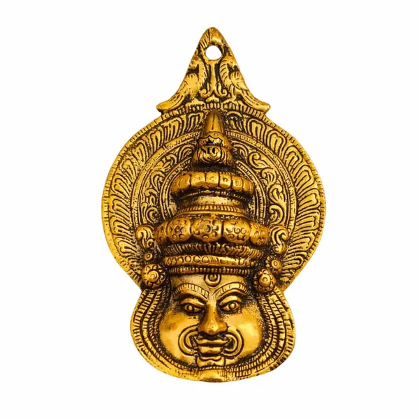 NEO_CLASSIC_Pure_Aluminium_Kathakali_Face_Wall_Hanging_|_Traditional_Kerala_Kathakali_Mask_Wall_Décor_for_Home,_Office_&_Temple_|_Decorative_Wall_Art_|_6.5_Inch