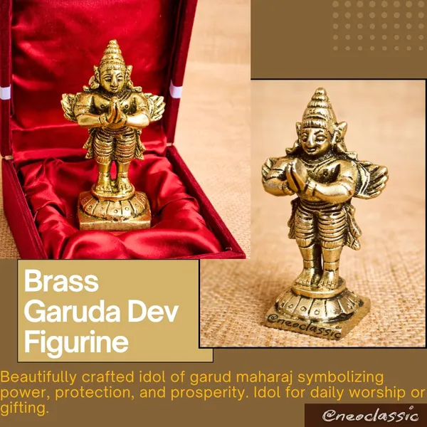 NEO_CLASSIC_Brass_Garuda_Murti_|_Handcrafted_Garud_Bhagwan_Idol_|_Lord_Vishnu_Vahan_Statue_for_Home_Temple,_Mandir,_Pooja_Room_&_Religious_Décor
