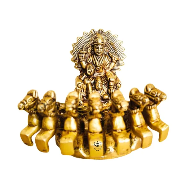NEO_CLASSIC_Brass_Surya_Dev_Rath_Idol_with_Seven_Horses_|_Surya_Narayan_Sun_God_Chariot_Statue_for_Home_Temple,_Mandir_&_Vastu_Décor_|_Handcrafted_Religious_Showpiece_|_Medium