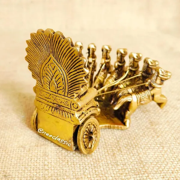 NEO_CLASSIC_Brass_Surya_Dev_Rath_Idol_with_Seven_Horses_|_Surya_Narayan_Sun_God_Chariot_Statue_for_Home_Temple,_Mandir_&_Vastu_Décor_|_Handcrafted_Religious_Showpiece_|_Medium