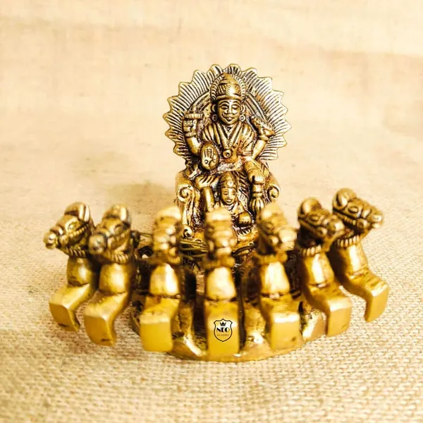 NEO_CLASSIC_Brass_Surya_Dev_Rath_Idol_with_Seven_Horses_|_Surya_Narayan_Sun_God_Chariot_Statue_for_Home_Temple,_Mandir_&_Vastu_Décor_|_Handcrafted_Religious_Showpiece_|_Medium