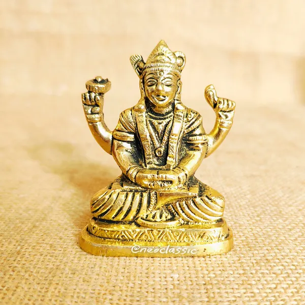 NEO_CLASSIC_Badrinath_Brass_Idol_–_Badri_Vishal_Murti_for_Home_Pooja_&_Decor_(2.5_Inch)