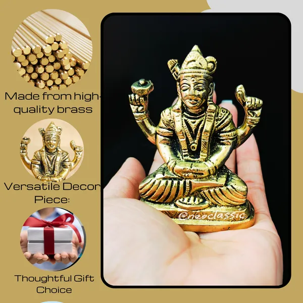 NEO_CLASSIC_Badrinath_Brass_Idol_–_Badri_Vishal_Murti_for_Home_Pooja_&_Decor_(2.5_Inch)