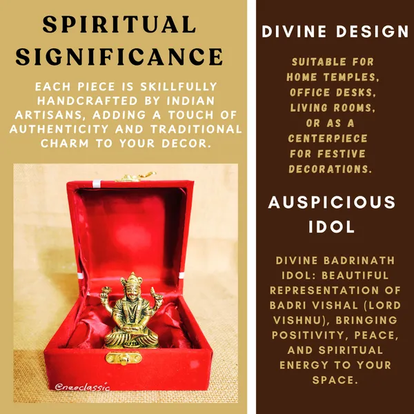 NEO_CLASSIC_Badrinath_Brass_Idol_–_Badri_Vishal_Murti_for_Home_Pooja_&_Decor_(2.5_Inch)