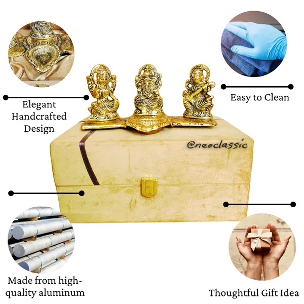 NEO_CLASSIC_Laxmi_Ganesh_Saraswati_Metal_Murti_Idol_with_Diya_|_Divine_Trio_Statue_for_Pooja,_Home_Temple_Decor_&_Diwali_Gift_Set