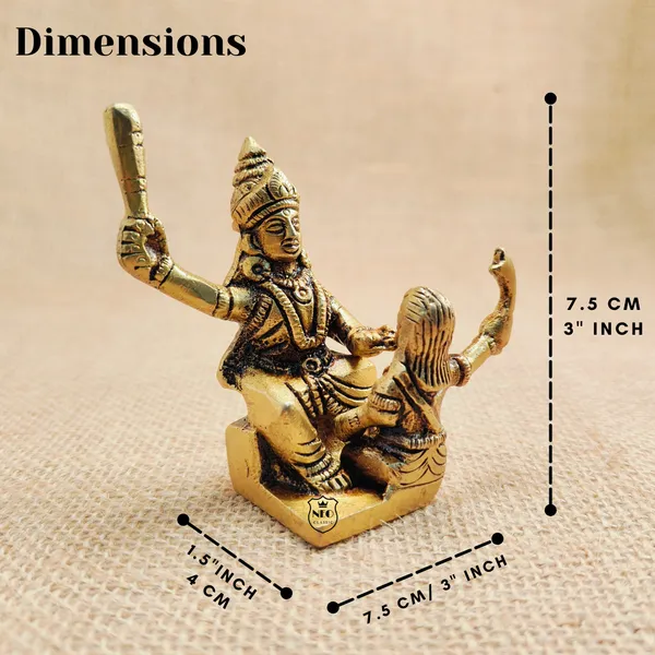 NEO_CLASSIC_Brass_Baglamukhi_Mata_Idol_|_Sitting_Maa_Baglamukhi_Murti_for_Home_Temple,_Pooja_Room_&_Office_|_Handcrafted_Religious_Brass_Statue_|_Height_3_Inch