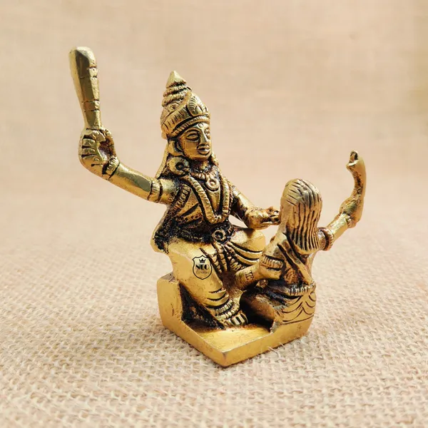 NEO_CLASSIC_Brass_Baglamukhi_Mata_Idol_|_Sitting_Maa_Baglamukhi_Murti_for_Home_Temple,_Pooja_Room_&_Office_|_Handcrafted_Religious_Brass_Statue_|_Height_3_Inch