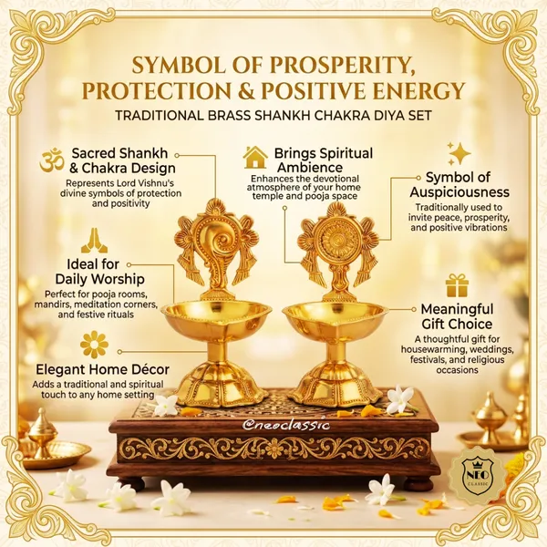 NEO_CLASSIC_Brass_Shankh_Chakra_Deepak_for_Puja_Room_&_Home_Temple_|_Traditional_Oil_Diya_for_Daily_Worship,_Aarti_&_Festive_Decor_|_Spiritual_Brass_Lamp_|_10_cm