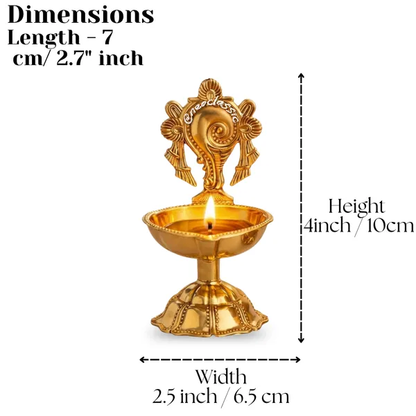 NEO_CLASSIC_Brass_Shankh_Deepak_for_Puja_Room_&_Home_Temple_|_Traditional_Oil_Diya_for_Daily_Worship,_Aarti_&_Festive_Decor_|_Decorative_Brass_Lamp_|_10_cm