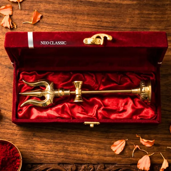 NEO_CLASSIC_Brass_Trishul_with_Damru_on_Stand_|_10_Inch_Lord_Shiva_Trident_Idol_for_Home_Temple,_Pooja_Room_&_Mandir_|_Handcrafted_Religious_Brass_Décor