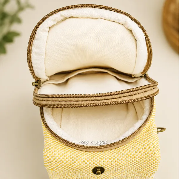 NEO_CLASSIC_Hemp_Sling_Bag_for_Men_&_Women_|_Owl_Print_Crossbody_Shoulder_Bag_|_Natural_Hemp_Fabric_|_Adjustable_Strap_|_Yellow