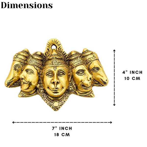 NEO_CLASSIC_Panchmukhi_Hanuman_Door_Entrance_Wall_Hanging_|_Bajrang_Bali_Nazar_Battu_Protection_Showpiece_for_Home,_Temple_&_Pooja_Décor_|_Gold_Finish