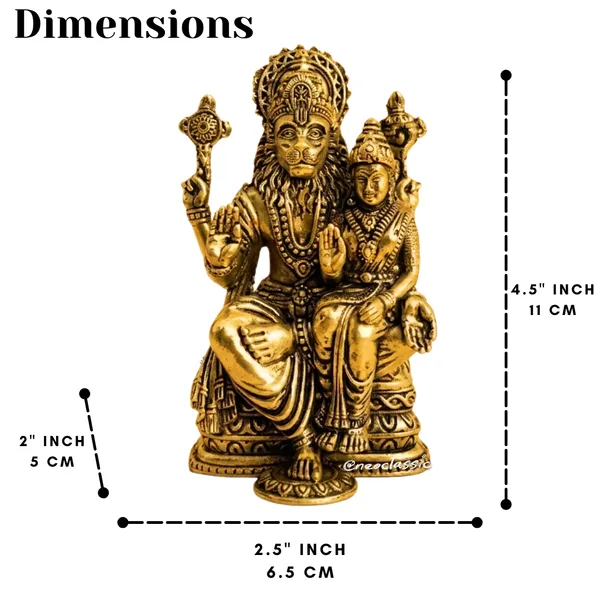 NEO_CLASSIC_Narsingh_Laxmi_Brass_Idol_|_Handcrafted_Lord_Narasimha_with_Goddess_Lakshmi_Statue_for_Home_Temple,_Pooja_&_Spiritual_Gifting_|_4.5_Inch