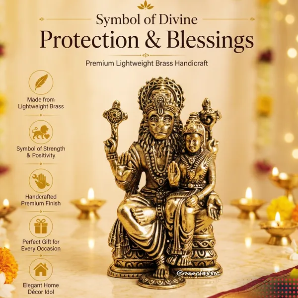 NEO_CLASSIC_Narsingh_Laxmi_Brass_Idol_|_Handcrafted_Lord_Narasimha_with_Goddess_Lakshmi_Statue_for_Home_Temple,_Pooja_&_Spiritual_Gifting_|_4.5_Inch