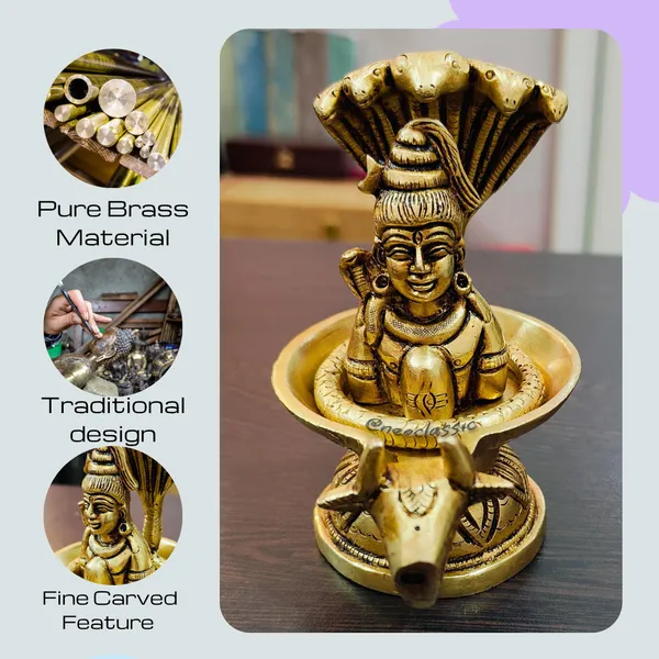 NEO_CLASSIC_Brass_Shivling_with_Panchmukhi_Sheshnaag_&_Gomukh_Jal_Dhara_–_Ekmukhi_Design_(5_Inch)