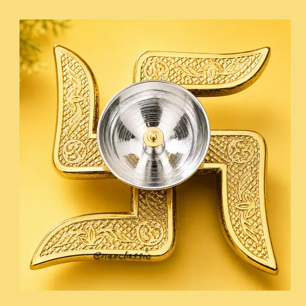 NEO_CLASSIC_Brass_Swastik_Diya_with_Red_Velvet_Box_|_4_Inch_Swastik_Deepak_for_Pooja,_Mandir_&_Home_Decor_|_Aluminium_Swastik_with_Brass_Oil_Lamp_|_Gift_for_Diwali_&_Housewarming