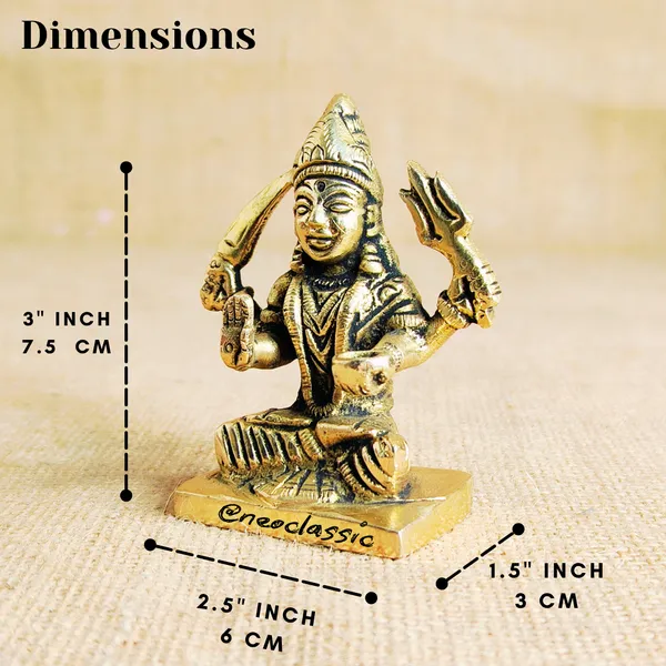 NEO_CLASSIC_Santoshi_Mata_Brass_Idol_|_Maa_Santoshi_Murti_for_Pooja_Ghar_|_Handcrafted_Religious_Showpiece_(3_Inch)