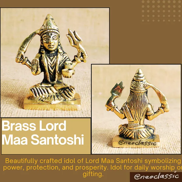 NEO_CLASSIC_Santoshi_Mata_Brass_Idol_|_Maa_Santoshi_Murti_for_Pooja_Ghar_|_Handcrafted_Religious_Showpiece_(3_Inch)