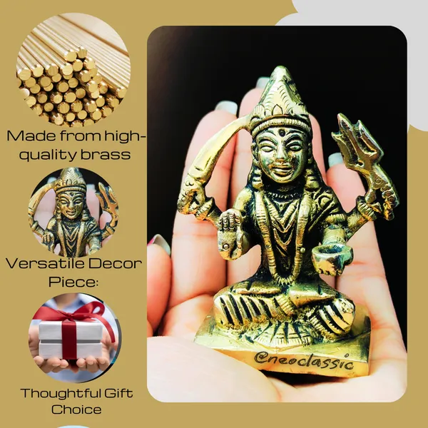 NEO_CLASSIC_Santoshi_Mata_Brass_Idol_|_Maa_Santoshi_Murti_for_Pooja_Ghar_|_Handcrafted_Religious_Showpiece_(3_Inch)