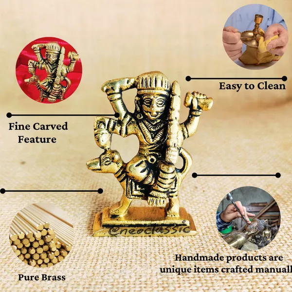 NEO_CLASSIC_Kaal_Bhairav_(Bhero_Baba)_Idol_|_Small_Metal_Statue_for_Pooja,_Meditation_&_Vastu_Décor_|_Religious_Showpiece_for_Home,_Office_&_Business_(2.5_Inch)