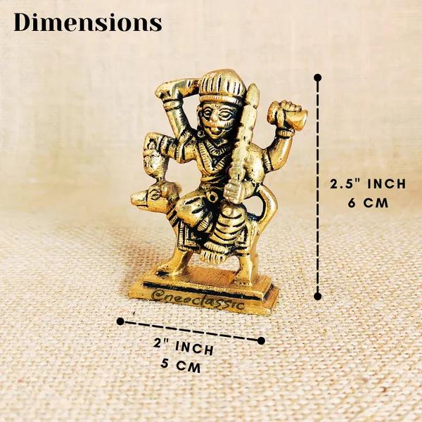 NEO_CLASSIC_Kaal_Bhairav_(Bhero_Baba)_Idol_|_Small_Metal_Statue_for_Pooja,_Meditation_&_Vastu_Décor_|_Religious_Showpiece_for_Home,_Office_&_Business_(2.5_Inch)