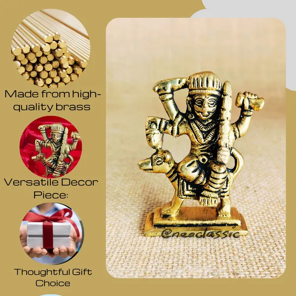 NEO_CLASSIC_Kaal_Bhairav_(Bhero_Baba)_Idol_|_Small_Metal_Statue_for_Pooja,_Meditation_&_Vastu_Décor_|_Religious_Showpiece_for_Home,_Office_&_Business_(2.5_Inch)