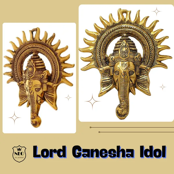 NEO_CLASSIC_Ganesh_Wall_Hanging_for_Wall_Décor_|_Elegant_Lord_Ganesha_Idol_Lucky_Feng_Shui_Decorative_Wall_Art_for_Home,_Office_&_Entrance_|_8_Inch