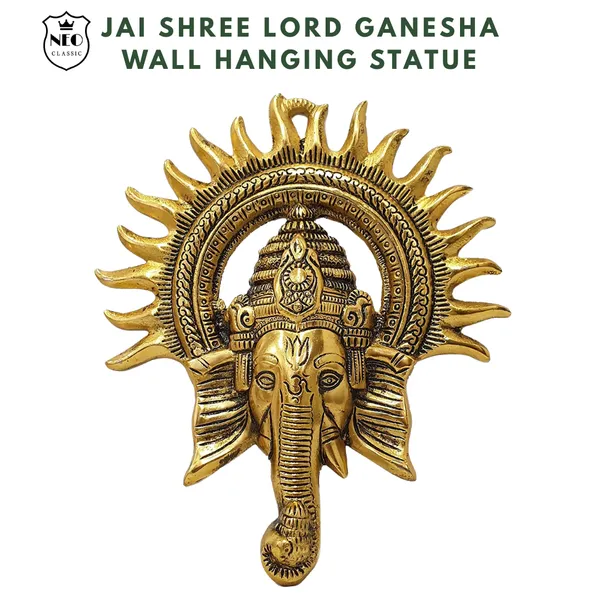 NEO_CLASSIC_Ganesh_Wall_Hanging_for_Wall_Décor_|_Elegant_Lord_Ganesha_Idol_Lucky_Feng_Shui_Decorative_Wall_Art_for_Home,_Office_&_Entrance_|_8_Inch