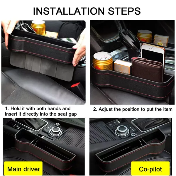Car_Seat_Gap_Filler_Organizer_Between_Front_And_Storage_Box_Auto_Premium_Pu_Leather_Console_With_Organizer_Pocket_For_Interior_Essentials_For_2_Side_2_Hookautomobiles_Black