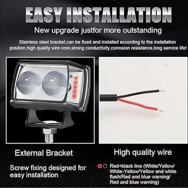 2_Led_LED_Fog_Lights,_Motorcycle_Auxiliary_Spot_Lights_40W_White_and_Amber_Projector_Light_for_All_Motorbike_Cars_SUV_ATV_(Pack_1)