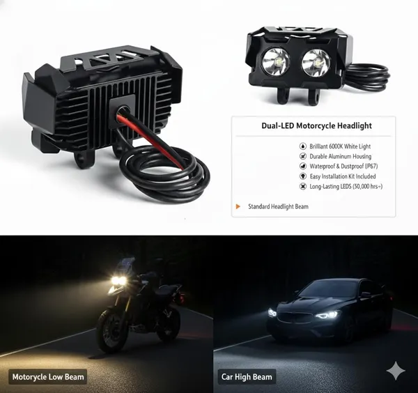 2_Led_LED_Fog_Lights,_Motorcycle_Auxiliary_Spot_Lights_40W_White_and_Amber_Projector_Light_for_All_Motorbike_Cars_SUV_ATV_(Pack_1)