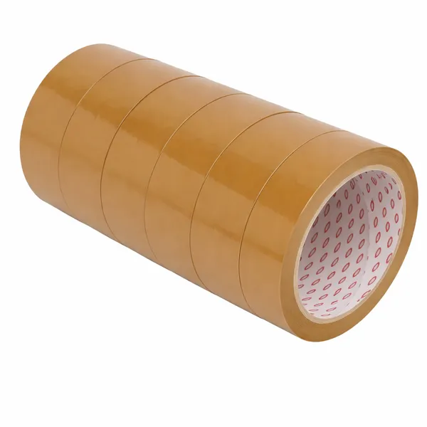 Industrial-Strength_Brown_BOPP_Box-Sealing_Tape_â€“_6â€‘Roll_Bulk_Pack_(50â€¯mm_Ã—â€¯65â€¯m)