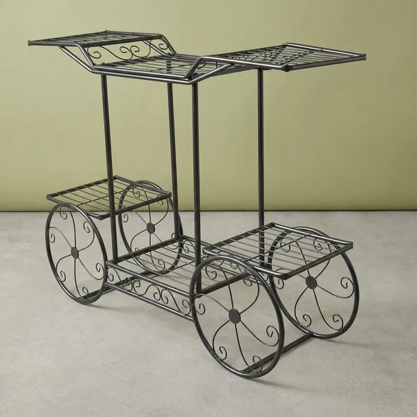 6_Tier_Cart_Planter_Stand_Outdoor_Flower_Rack