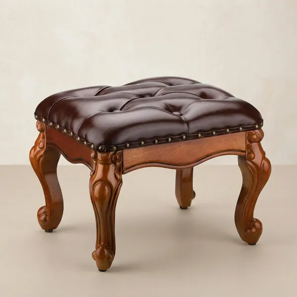 Small_Footstool_Ottoman_Upholstered_Footstool,_Solid_Rubber_Wood/Living_Room_Stool.