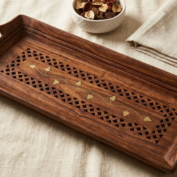 Premium_Sheesham_Wooden_Serving_Tray_With_Brass_Work_Set_Of_3