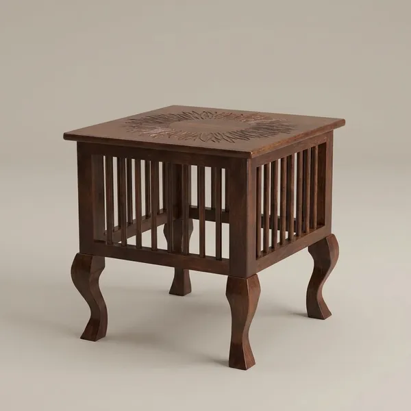 Solid_Wood_Carved_Side_Table_With_Slatted_Design_Modern_Wooden_End_Table_For_Living_Room