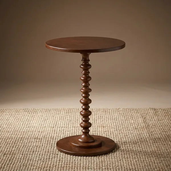 Classic_Solid_Wood_Round_Pedestal_Side_Table_Elegant_Living_Room_Accent_End_Table