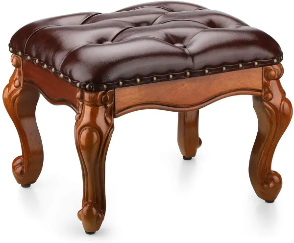 Small_Footstool_Ottoman_Upholstered_Footstool,_Solid_Rubber_Wood/Living_Room_Stool.