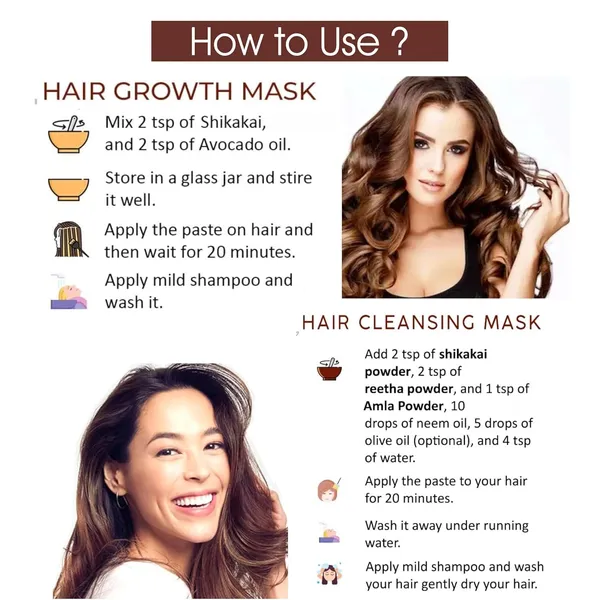 Organic_Shikakai_Powder_For_Frizzy_Soft_Shiny_Hair_Strengthening_Nourish_Conditioner_Cleanser_100G