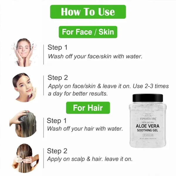 100_Natural_Aloe_Vera_Soothing_Gel_For_Skin_Hair_450G_Multipurpose_Gel_For_Moisturizing_Sunburn_Relief_Acne_Scalp_Care