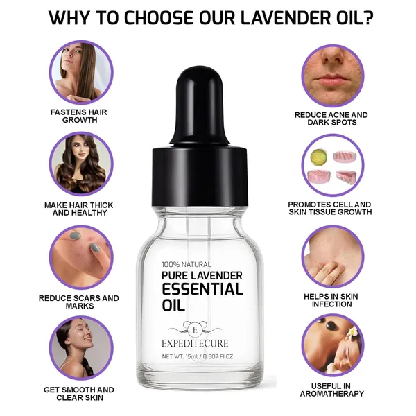100_Natural_Pure_Lavender_Essential_Oil_15Ml_For_Hair_Growth_Acne_Skin_Care_Aromatherapy_Relaxation_Diy_Therapeutic_Grade