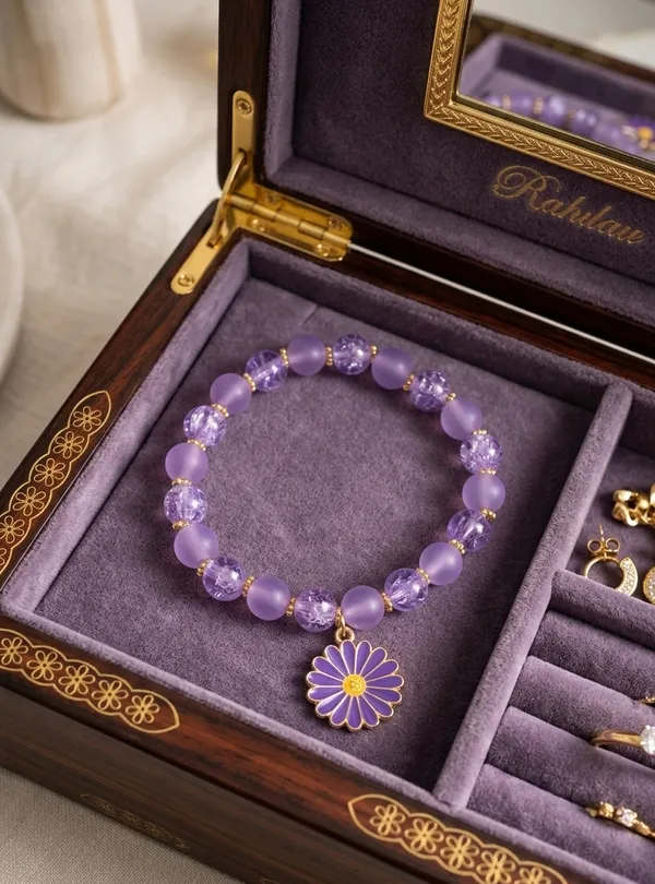 Gopi_Lavender_Petals_Phone_Charm_&_Gopi_Purple_Kripa_Bracelet_(Combo_of_2_Bracelet_&_1_Charms_)