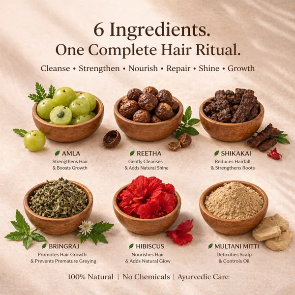 Amla,_Reetha_Shikakai,_Bhringraj,_Hibiscus_and_Multani_Powder_for_Hair