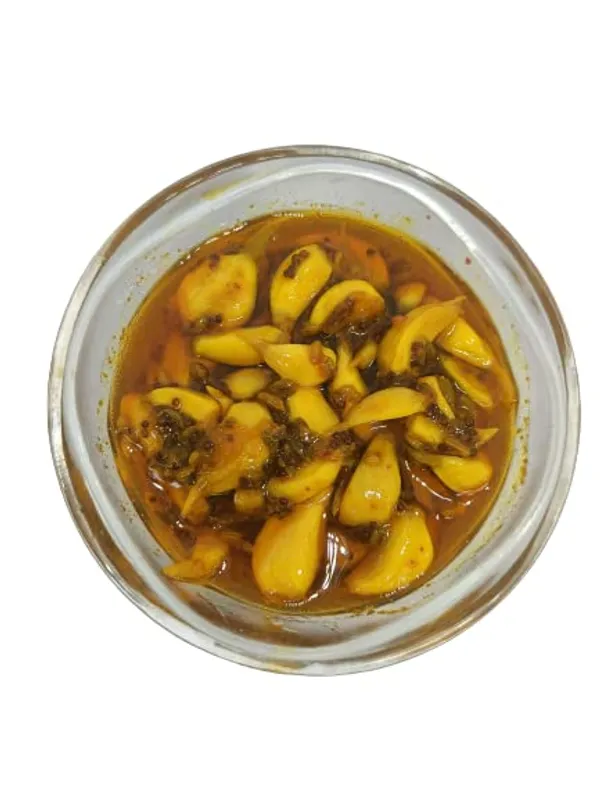Organic_Natural_Garlic_Pickle_Lahsun_Ka_Achar_Homemade_No_Artificial_Colors_Achar_Tangy_And_Delicious_With_Wooden_Spoon
